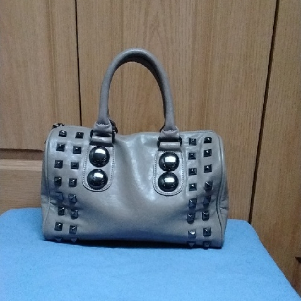 Aldo Studded Taupe Women’s Satchel Bag